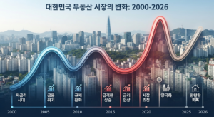 대한민국 부동산 시장 26년 대기록: 2000년부터 2026년까지의 집값 변화율 분석과 경제적 의미