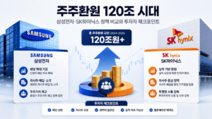 주주환원 120조 시대: 삼성전자·SK하이닉스 정책 비교와 투자자 체크포인트