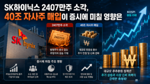 SK하이닉스 2407만주 소각, 40조 자사주 매입이 증시에 미칠 영향은